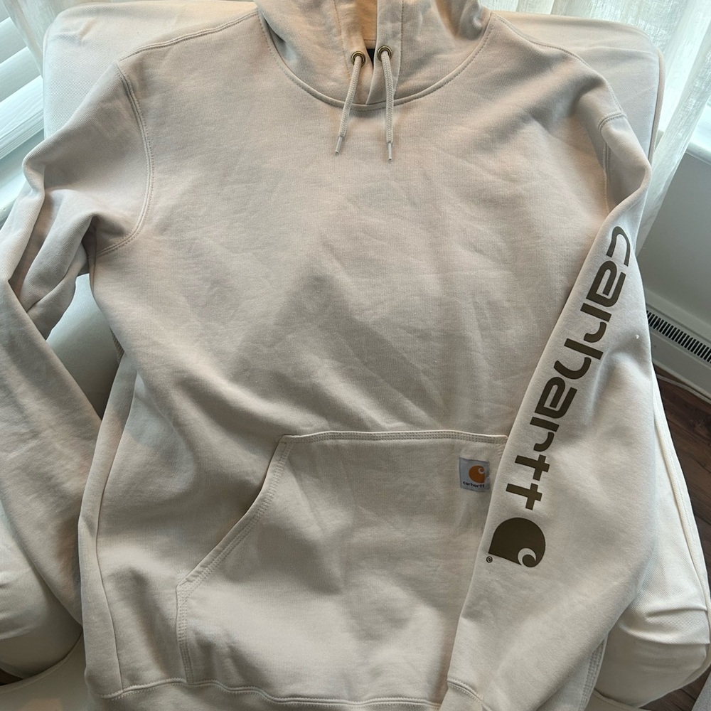 Carhartt Men's Cream Tan Hoodie